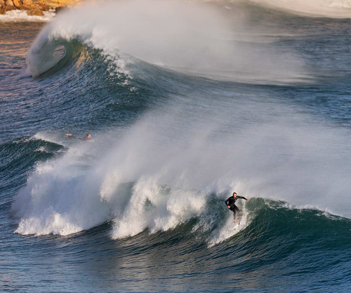 Surfer on waves