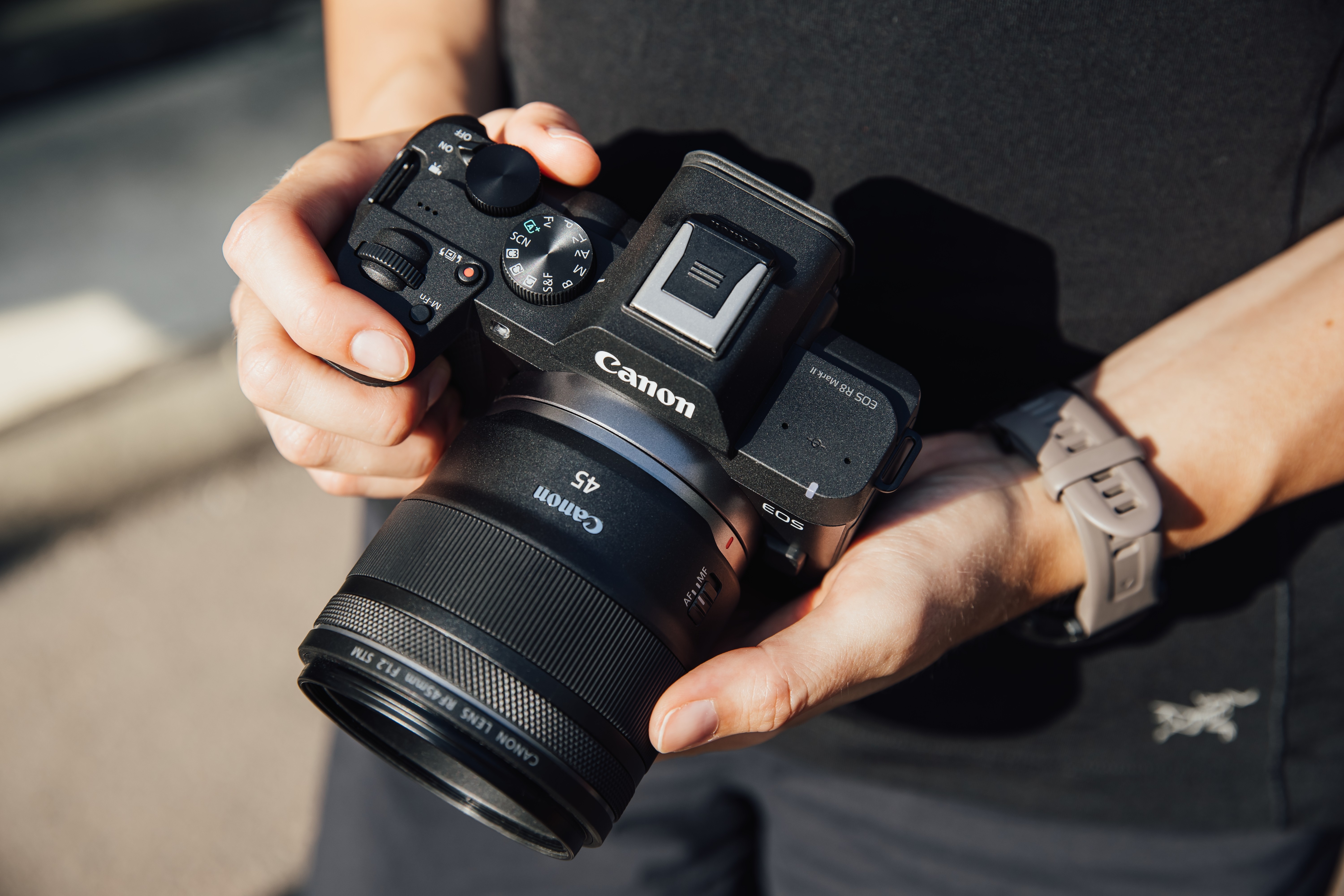 Man holding camera